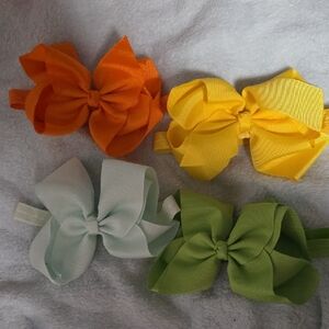 Colorful Bow Hair Clips Set for Kids
